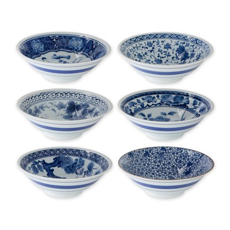 RSVP INTERNATIONAL Japanese Porcelain Bowls 20 Oz, 6PK PCB-7